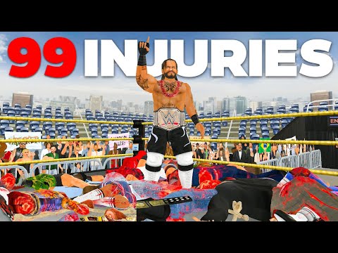 Injuring EVERYONE to Win the World Title in Wrestling Empire..