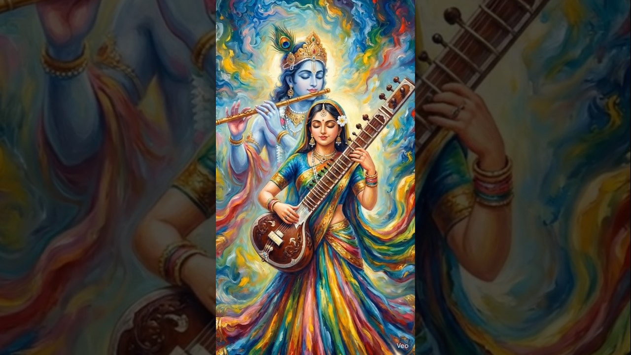 राधा प्रेम सिखाती हैं, मीरा भक्ति 🙏#shorts #viralshorts #bhajan#love#bhakti #ytshorts #trending