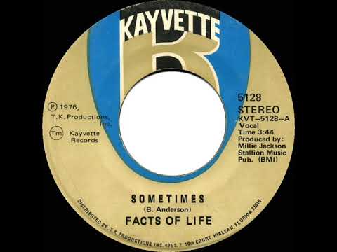 1977 HITS ARCHIVE: Sometimes - Facts Of Life (stereo 45)