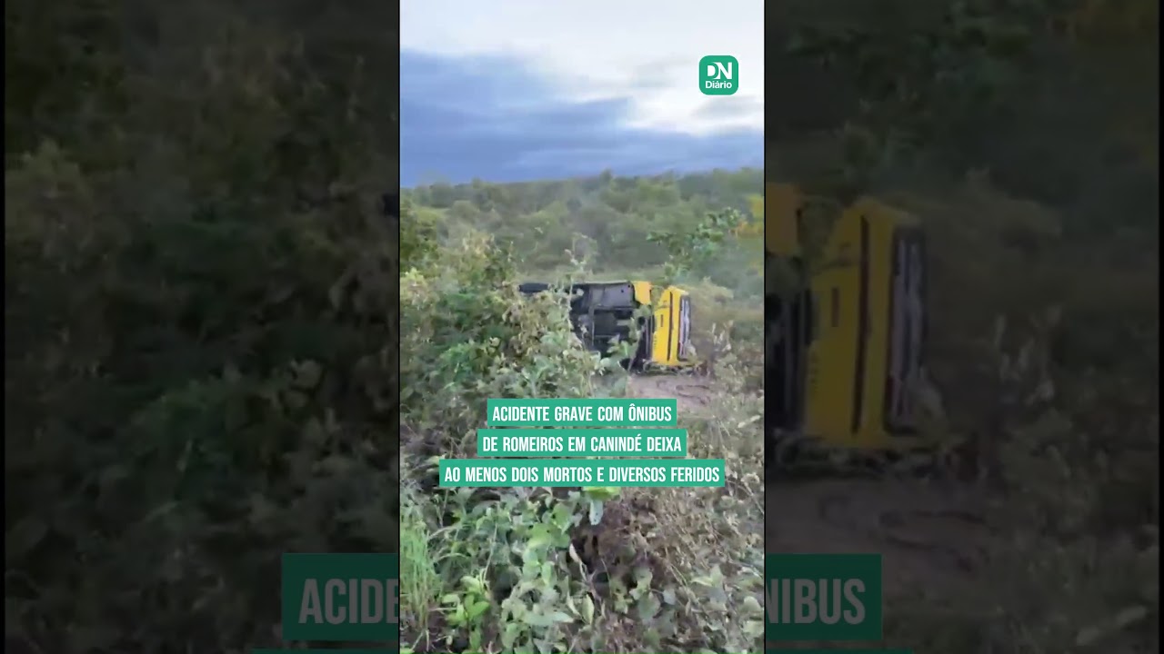 Imagem da notícia 34 adultos e duas crianças são levados a hospitais após acidente com ônibus de romeiros em Canindé