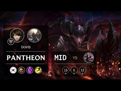 Pantheon Mid vs LeBlanc - KR Challenger Patch 9.24