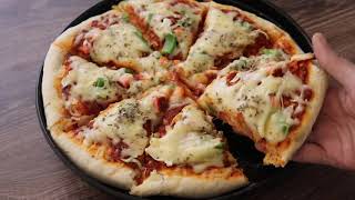 Homemade veg  pizza recipe | Vegetable Pizza  with pizza Sauce Recipe |pizza Recipe