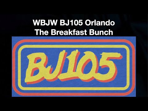 WBJW BJ105 Orlando - The Breakfast Bunch - Bill Cross & Alan Spector - March 1988 - Radio Aircheck