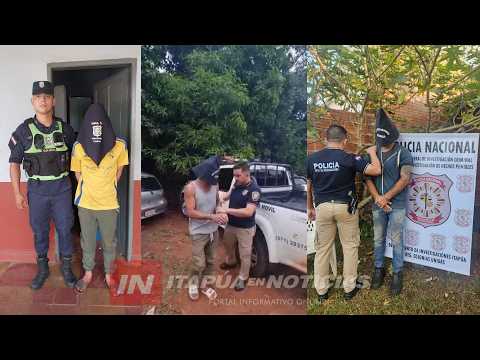DEPARTAMENTO DE INVESTIGACIONES COMPLETA DETENCIONES POR ROBO AGRAVADO EN OBLIGADO
