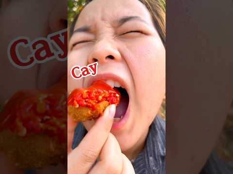 Bốc số ăn gà rán siêu cay. #shorts #mukbang