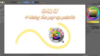 Krita&#39;s pop up palette and color picker