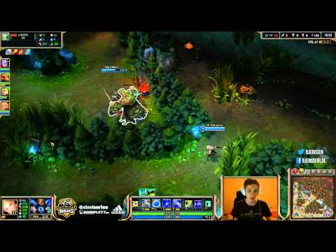 Bjergsen - Lux vs Zed mid (Diamond l)