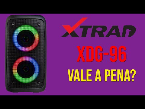 apresentação caixa de som bluetooth xdg 96 xtrade