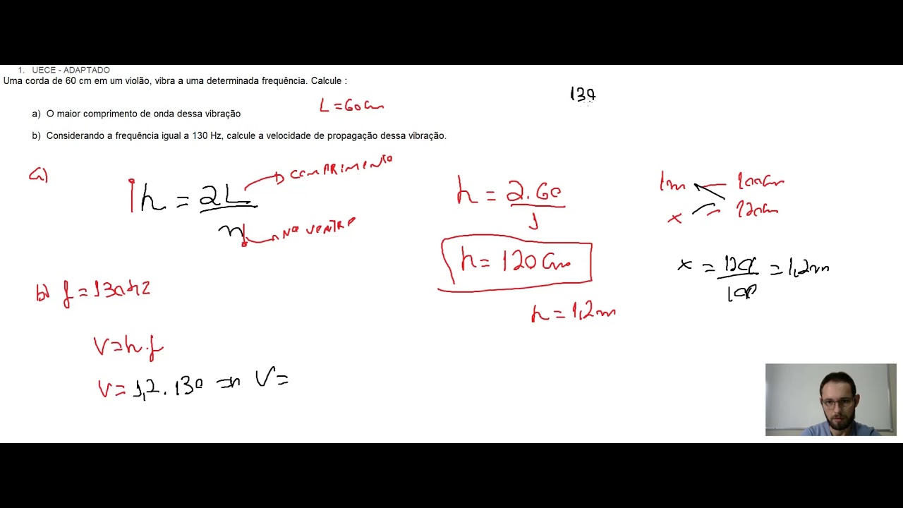 ONDAS ESTACIONÁRIAS -  EXERCÍCIOS