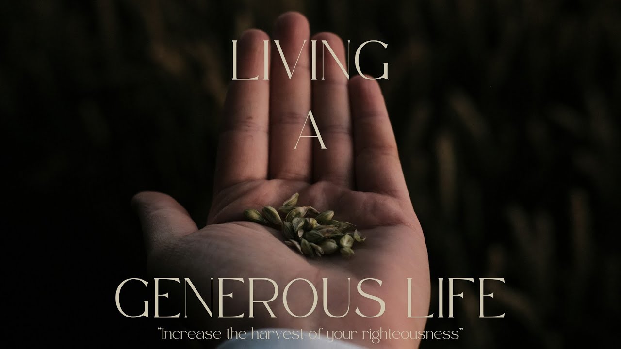 March 16, 2025 - A Generous Life