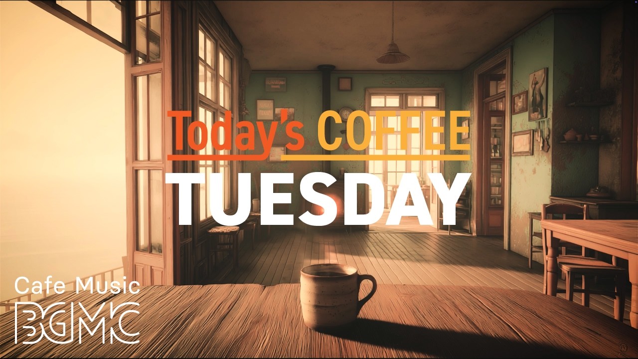 Today's COFFEE TUESDAY: Wooden Window Cafe Jazz ☕ Soft Piano & Slow Bossa Nova for Calm Day Work