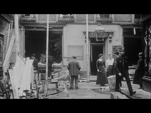 Ramsgate Zeppelin Raid. Showing Damage Done to the Bull and George Hotel