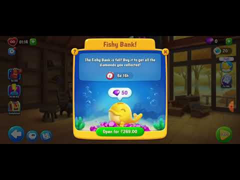 7494 7495  Unlocking New Level #fishdom #playrix #Pretty Aqua Fishdom  ♒️🐟🐠