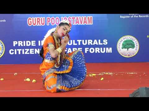 Vishika Siva Thandavam Dance performance at Pride India Culturals, Srikalahati Nov 2019