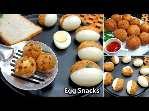 5 Minutes Big Egg Balls Recipe | Chicken Egg Balls Recipe | New recipe | Egg Snacks | #recipe