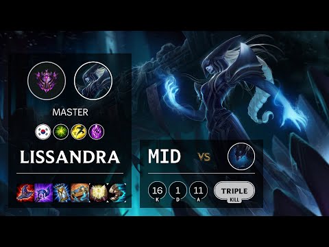 Lissandra Mid vs Nocturne - KR Master Patch 10.20