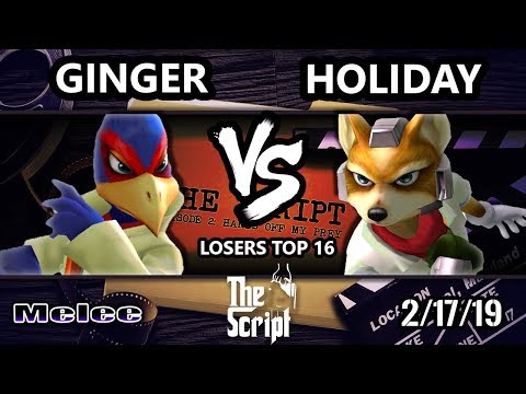 The Script 2 SSBM - Holiday (Fox)  Vs. Ginger (Falco) - Smash Melee Losers Top 16