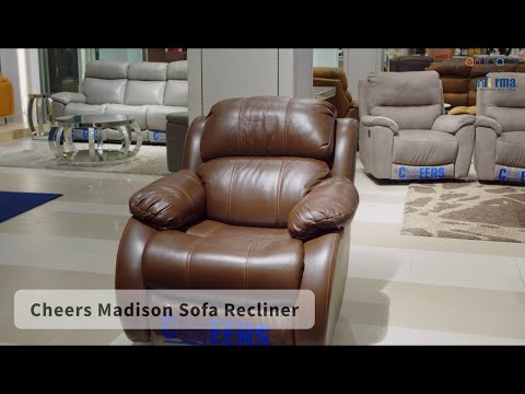 Gambar Cheers Madison Sofa Recliner Kulit 1 Seater - Cokelat