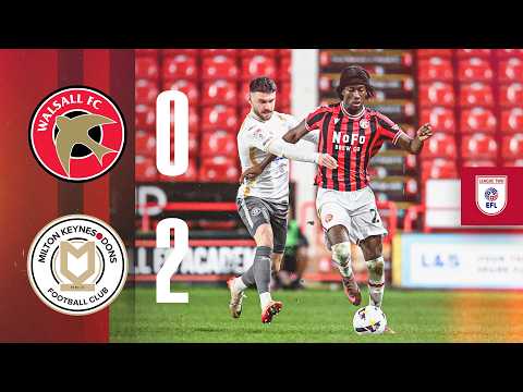 Highlights | Walsall v MK Dons