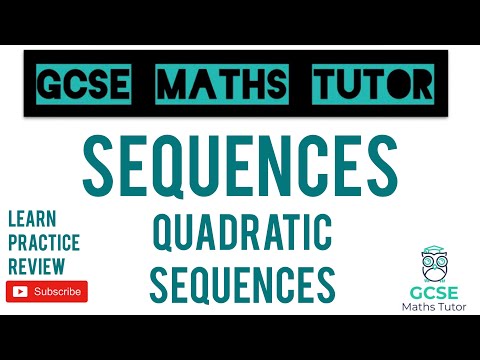 Quadratic Sequences | Grade 7-9 Maths Series | GCSE Maths Tutor