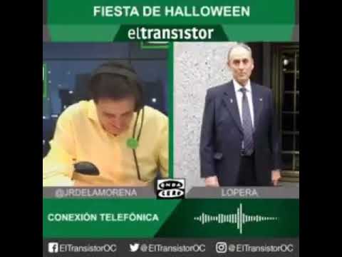 Lopera en el transistor hablando de la fiesta de halloween 🎃 💚