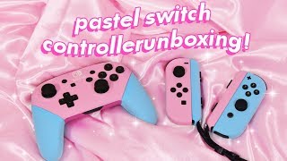 💕 UNBOXING CUSTOM PASTEL NINTENDO SWITCH CONTROLLERS 💕