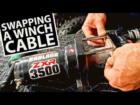 Replace Winch Cable with Synthetic Rope on a Harbor Freight Badlands Winch