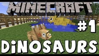Minecraft Dinosaurs! Fossils and Archeology Mod - Episode 1
