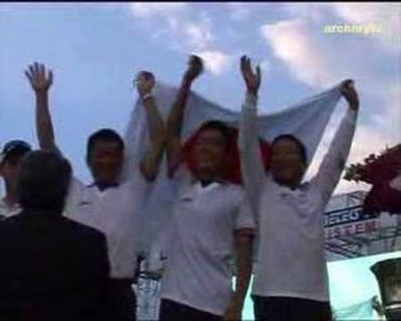 Recurve men's team podium | Antalya 2006 Archery World Cup stage 2