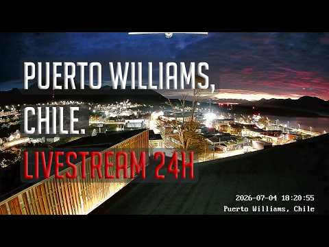 Puerto Williams, Chile — Transmisión en directo 24 horas — La ciudad más austral del mundo