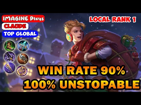 90 % Current Win Rate Claude [ Top Global ] By YT :- iMAGINE Plays Unstopable No Damage + Built