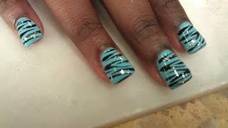 HOW TO ZEBRA PRINT NAILS Part 1