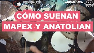 Video thumbnail for Vamos a ver cómo suena MaPEx ArMorY y Anatolian CymbalS by MASS BATERIA