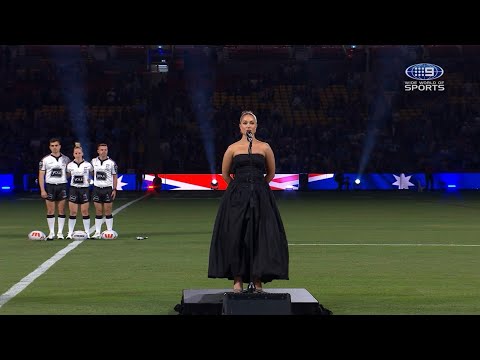 Australian National Anthem — Women’s State of Origin 2025 — Game I · Brisbane
