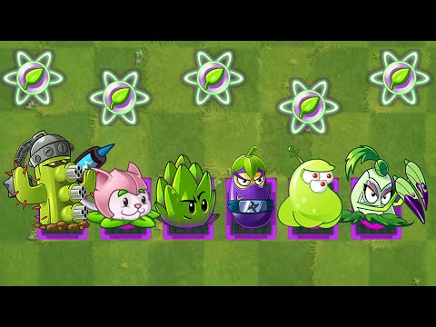 PvZ 2 Mod All PIERCING Plants Max Level Power-Up! vs All Zombies 2
