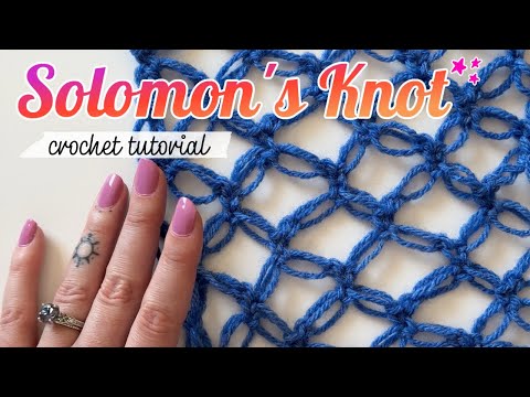 How to Crochet a Solomon's Knot Stitch (aka Hail Stone Stitch, Lover's Knot)