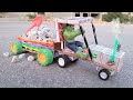 Diy Mini Tractor Trolley Making A Construction Material Construction Company Science Project