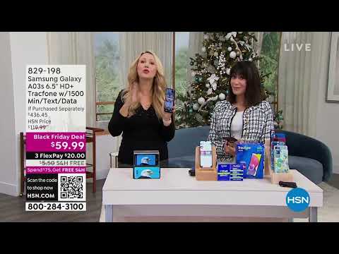 Samsung Galaxy A03s 6.5" HD+ Tracfone Bundle with 1500 M...