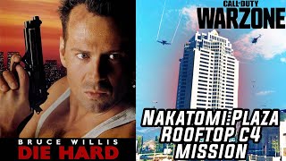 Die Hard But It's Warzone, Nakatomi Plaza RoofTop C4 Mission | Call of Duty 80s Action Hero