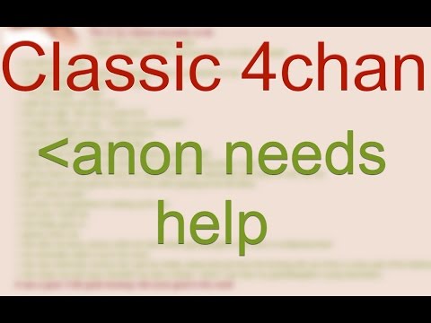 anon needs help