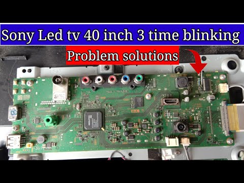 Sony Led tv KLV-40R352C / 3 time blinking problem solutions!!How to repair sony Led without any cost