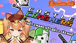 Chơi game nhưng là tập thể dục trá hình | CASTLE CRASHER | AKATSUKI BAN MAI