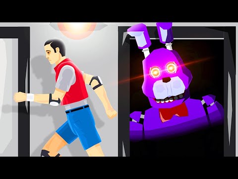 FNAF Animatronics are Hunting Me - Happy Wheels Gameplay