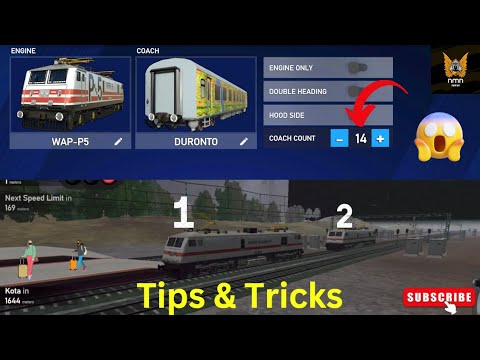 Secret 🤫 tips and tricks of Indian train simulator 😱|| Indian train simulator kaise khele 😃 #gaming