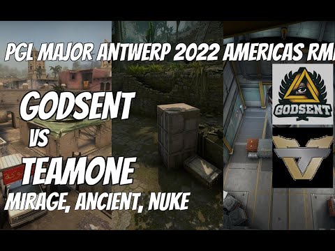 GODSENT vs TeamOne Highlights / quarter-final at PGL Major Antwerp 2022 Americas RMR NA Open Qualifi