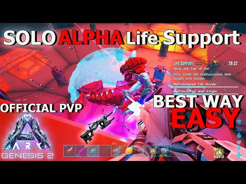 (UPDATED) Life Support ALPHA SOLO EASY Mission Guide | Gen 2 Genesis | Ark Survival Evolved