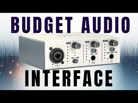 Synido USB C Audio Interface for Recording Music, Streaming, Podcasting with XLR, Line Input, 24bit/48kHz, 48V Phantom Power, 2-channel, Silver video review thumbnail