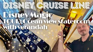 Disney Cruise Line | Disney Magic Oceanview With Verandah Tour & Review