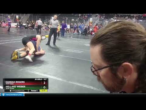 127 Lbs Champ. Round 2 - Holland Wieber, Team Idaho Vs Hannah Rogers, Team Iowa 477b