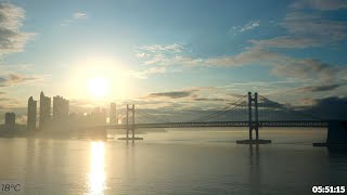 2023-06-02 부산일출 4K 바다소리 ASMR Sunrise Korea